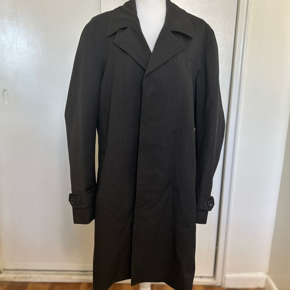 Michael Kors Classic Black Trench Coat - Picture 1 of 7